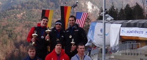 Europa Cup podium at K&ouml;nigssee, 2011